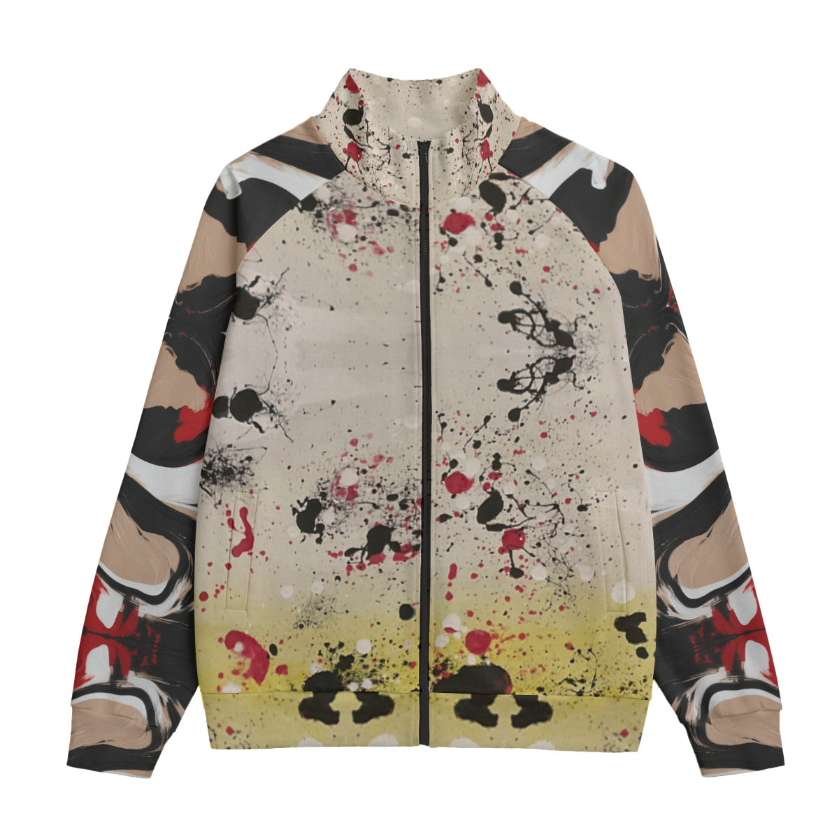 All-Over Print Unisex Stand Up Collar Jacket With Raglan Sleeve | 310GSM Cotton