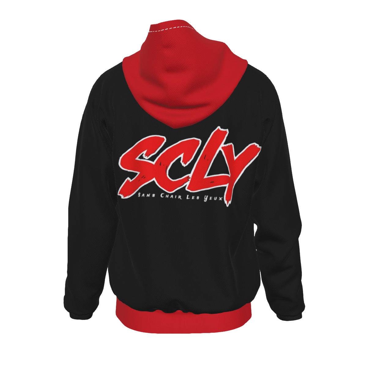 Heavy Fleece Raglan Zip Up Hoodie With Pocket