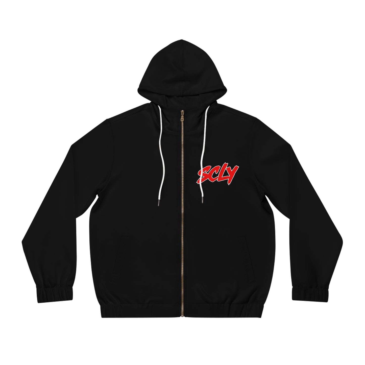 SCLY Men's Full-Zip Hoodie with SCYL Graphic - Stylish Streetwear, Perfect for Casual Outings, Gifts, Festivals, Everyday Wear