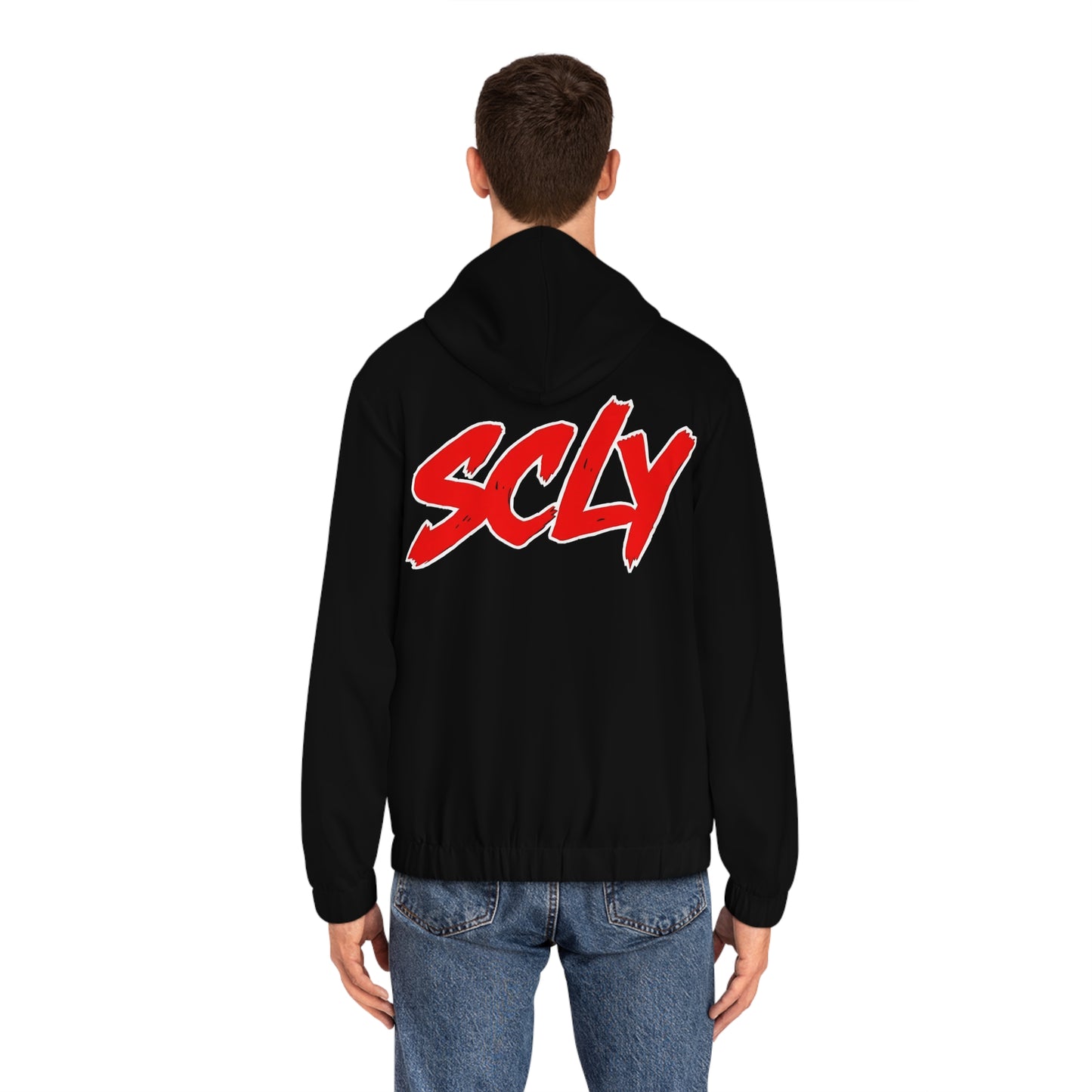 SCLY Men's Full-Zip Hoodie with SCYL Graphic - Stylish Streetwear, Perfect for Casual Outings, Gifts, Festivals, Everyday Wear