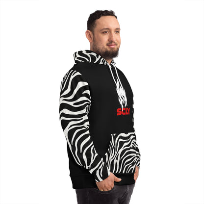 SCLY Trendy Animal Print Hoodie, Stylish Hooded Sweatshirt, Casual Wear, Gift for Fashion Lovers, UniqueStreetwear