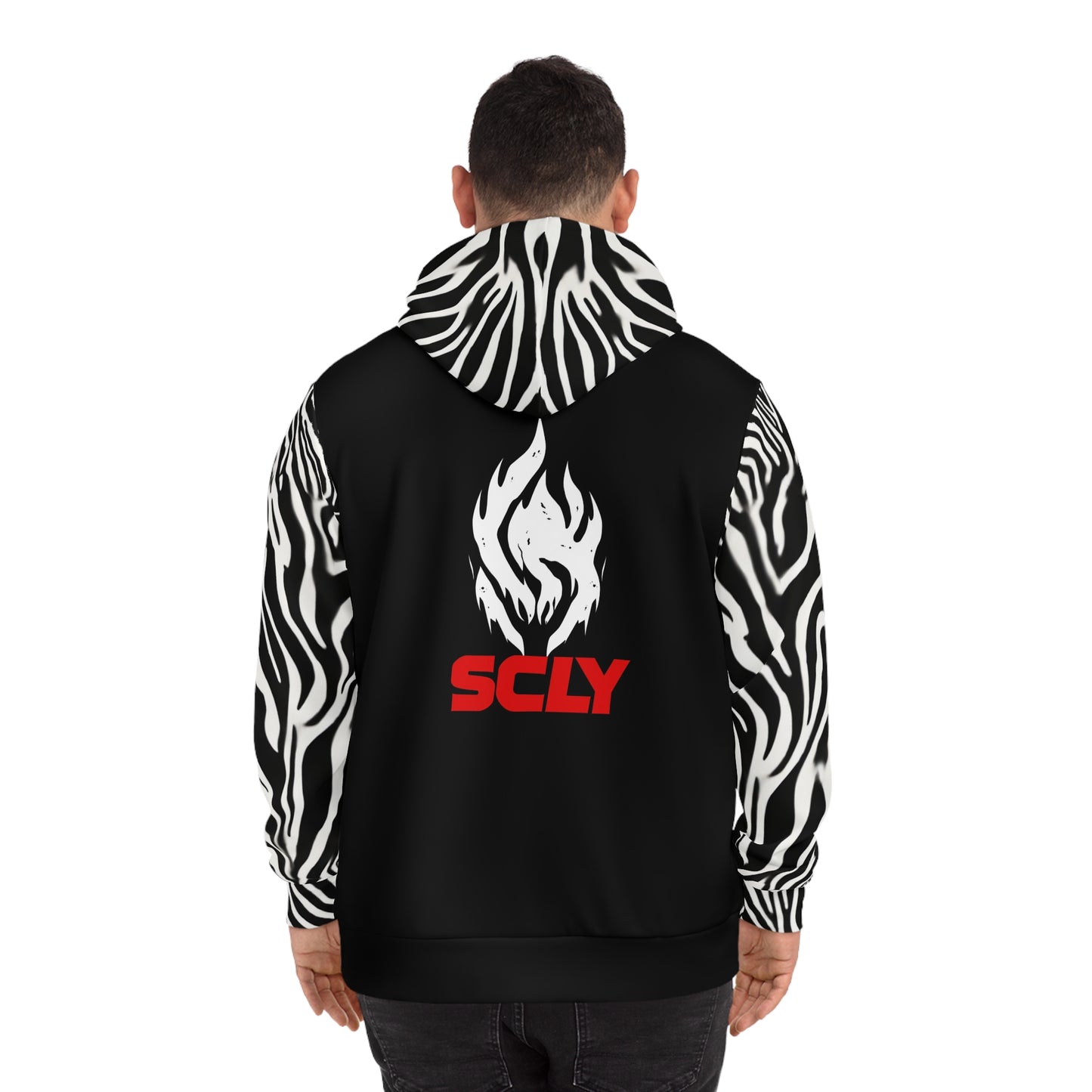 SCLY Trendy Animal Print Hoodie, Stylish Hooded Sweatshirt, Casual Wear, Gift for Fashion Lovers, UniqueStreetwear