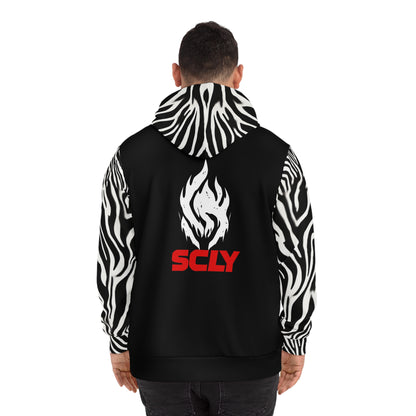 SCLY Trendy Animal Print Hoodie, Stylish Hooded Sweatshirt, Casual Wear, Gift for Fashion Lovers, UniqueStreetwear