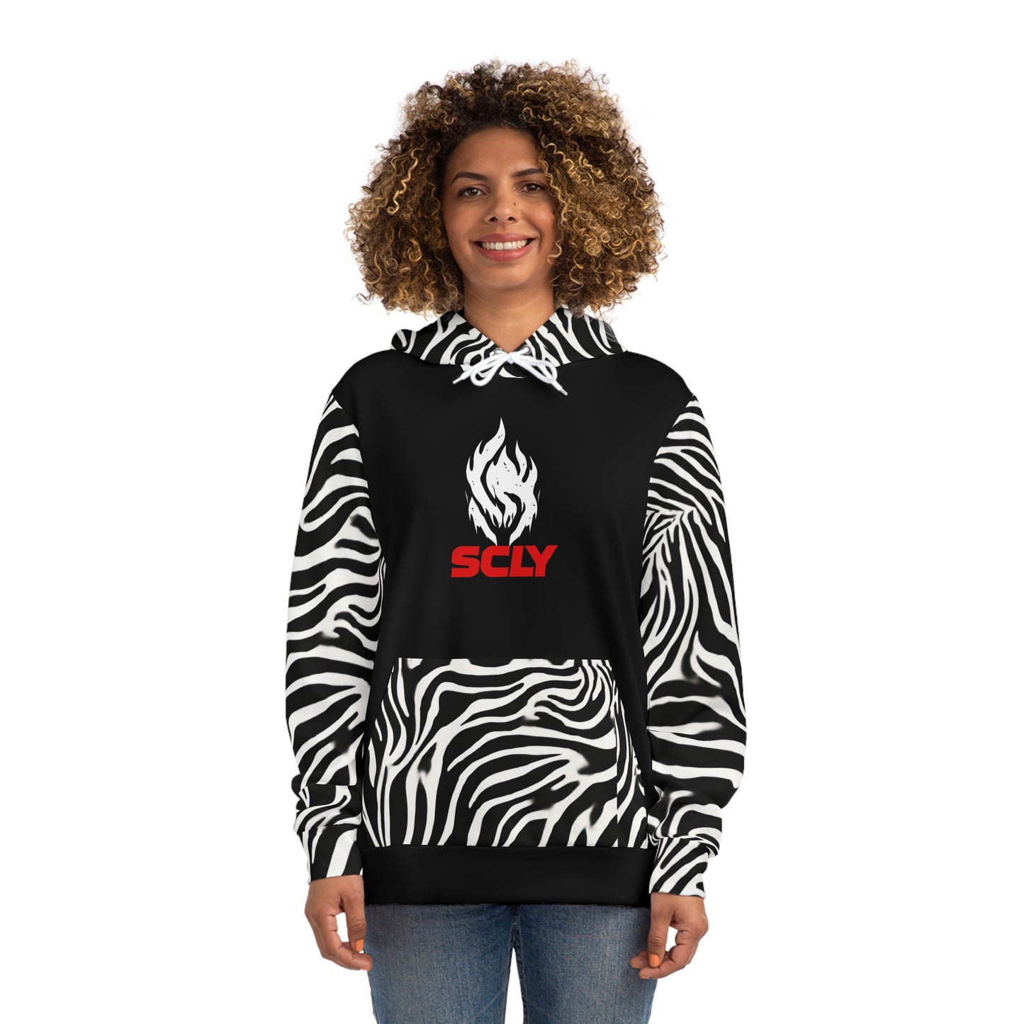 SCLY Trendy Animal Print Hoodie, Stylish Hooded Sweatshirt, Casual Wear, Gift for Fashion Lovers, UniqueStreetwear
