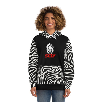 SCLY Trendy Animal Print Hoodie, Stylish Hooded Sweatshirt, Casual Wear, Gift for Fashion Lovers, UniqueStreetwear