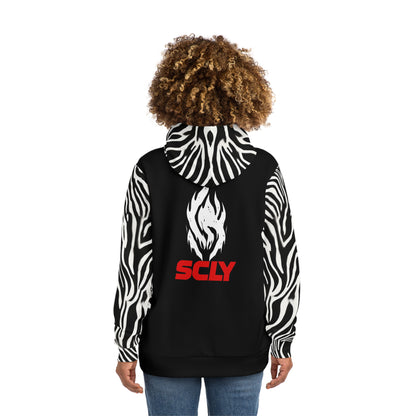 SCLY Trendy Animal Print Hoodie, Stylish Hooded Sweatshirt, Casual Wear, Gift for Fashion Lovers, UniqueStreetwear