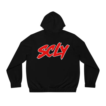 SCLY Men's Full-Zip Hoodie with SCYL Graphic - Stylish Streetwear, Perfect for Casual Outings, Gifts, Festivals, Everyday Wear