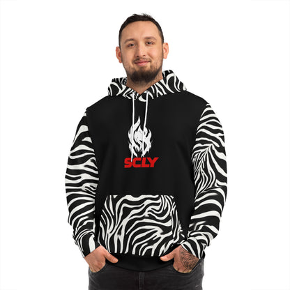 SCLY Trendy Animal Print Hoodie, Stylish Hooded Sweatshirt, Casual Wear, Gift for Fashion Lovers, UniqueStreetwear