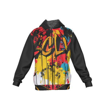 Sherpa Fleece Zip Up Hoodie