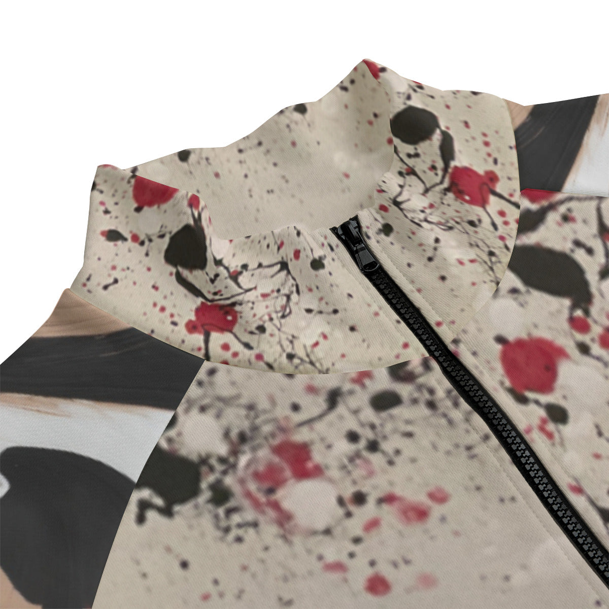 All-Over Print Unisex Stand Up Collar Jacket With Raglan Sleeve | 310GSM Cotton
