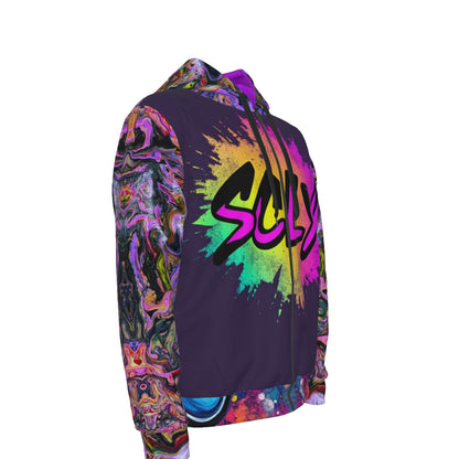 Unisex Zipper Hoodie With Black Lining