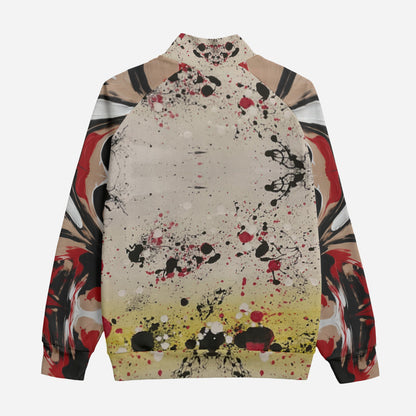 All-Over Print Unisex Stand Up Collar Jacket With Raglan Sleeve | 310GSM Cotton